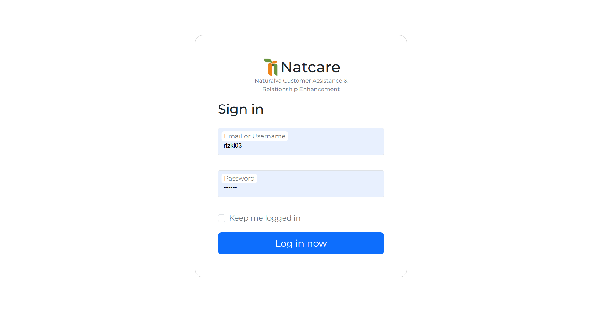 Natcare Login